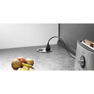 Produktbild für Einbausteckdose Bachmann 931.033 Twist, 0,2 m Kabel, drehbar