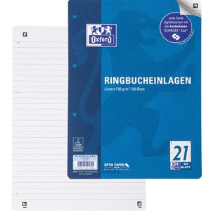 Ringbucheinlagen Oxford 400131464, Lineatur 21, A4