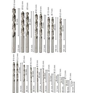 Produktbild für Bohrer Metabo HSS-G-Bohrerkassette SP, 627153000