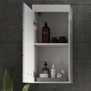 Produktbild für Bad-Hängeschrank Vicco Luna, matt weiß