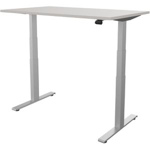 Produktbild für Schreibtisch fm-Büromöbel fouraction lichtgrau / silber