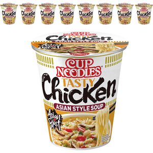 Nissin Fertiggericht Cup Noodles, Tasty Chicken, je 63g, 8 Stück