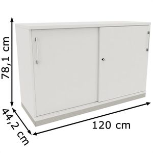 Produktbild für Schiebetürenschrank fm-Büromöbel Fastline, Holz