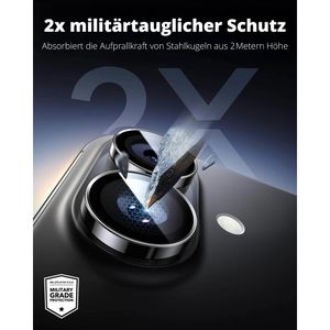 Produktbild für Kamera-Schutz ESR Armorite Kameralinsen, schwarz / transparent