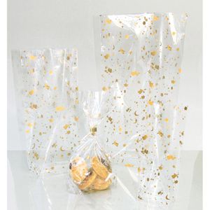 Produktbild für Geschenktüte Folia 490 Sterne &amp; Engel, transparent