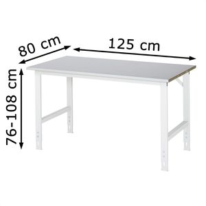 Produktbild für Arbeitstisch Rau Tom, höhenverstellbar