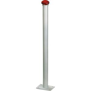 Produktbild für Absperrpfosten Alberts Standard GAH, 2 Ösen, weiß, aus Metall