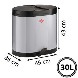 Produktbild für Mülleimer Wesco Öko-Sammler 170, cool grey