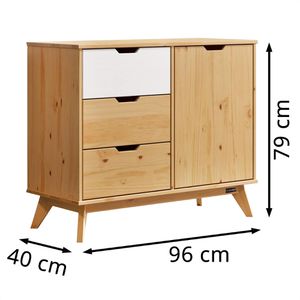Produktbild für Sideboard CASARIA Borneo 109308, aus Massivholz, kiefer
