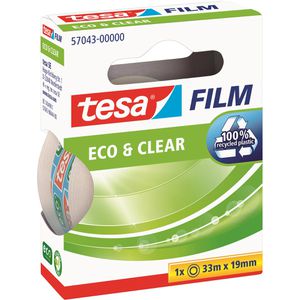Klebeband Tesa 57043, Eco & Clear, 19mm x 33m