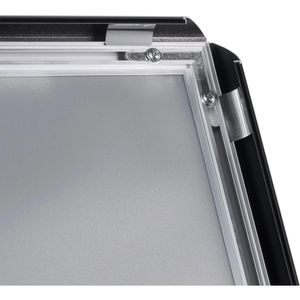 Produktbild für Infoständer Böttcher-AG aus Aluminium, schwarz, A2