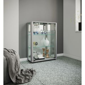 Produktbild für Glasvitrine VCM Sintalo, mit Spiegelrückwand, stehend