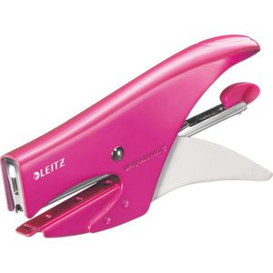 Produktbild für Heftzange Leitz 55311123, WOW, aus Metall, pink metallic