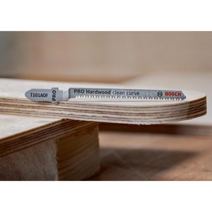 Produktbild für Stichsägeblätter Bosch PRO Hardwood clean curve, T101AOF