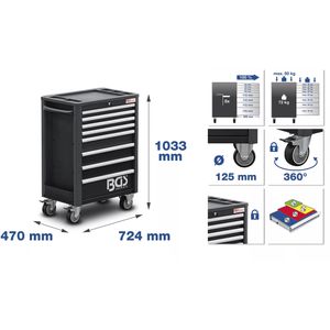Produktbild für Werkzeugwagen BGS-technic Profi Exclusive, 4114, bestückt