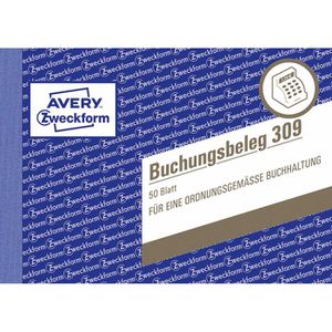Produktbild für Buchungsbelege Zweckform 309, A6 quer