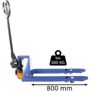 Produktbild für Hubwagen Pallit MINI, 10005041, Tragkraft 500kg
