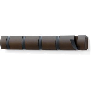 Produktbild für Garderobenleiste Umbra Flip 5, 318850-048, dunkelbraun