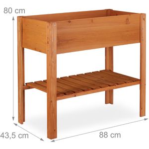 Produktbild für Hochbeet Relaxdays 10026319, aus Tannenholz