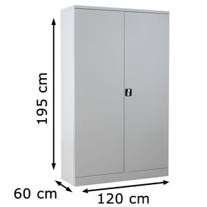 Produktbild für Werkzeugschrank G-Office FLC/NV.192x60, aus Metall, lichtgrau