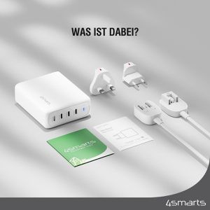 Produktbild für USB-Ladegerät 4smarts GaN Flex Pro, 200 Watt