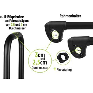 Produktbild für Rahmenhalter EUFAB Strap 11652, für Fahrradträger mit Schloss