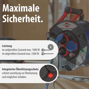 Produktbild für Kabeltrommel Brennenstuhl Garant Bremaxx, für außen IP44