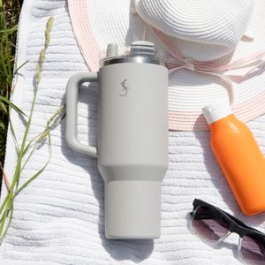 Produktbild für Thermobecher Lurch Big Cup, mit Henkel, grau