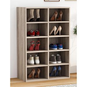 Produktbild für Schuhregal VCM Hinsol M, aus Holz
