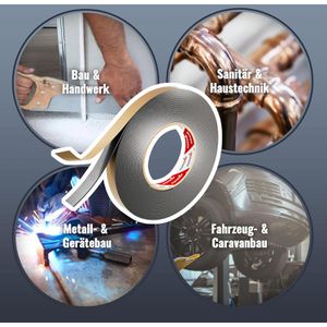 Produktbild für Dichtungsband Poppstar 1010252 doppelseitiges Butylband