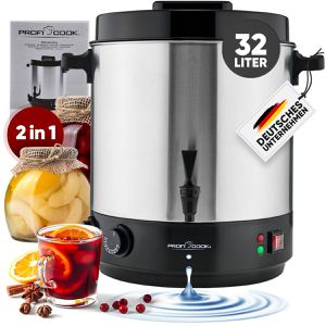 Produktbild für Einkochautomat Proficook PC-EKA 1283, silber, aus Edelstahl