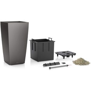 Produktbild für Übertopf Lechuza CUBICO 50, anthrazit metallic, 50 x 95 x 50cm
