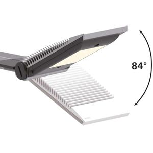 Produktbild für Schreibtischlampe Maul Mauloptimus silber, LED, dimmbar