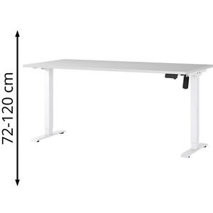 Produktbild für Schreibtisch Germania Profi 3.0, 8024-642, lichtgrau / weiß