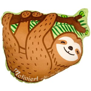 Sofakissen Gruss&Co Faultier, 46501, braun, grün