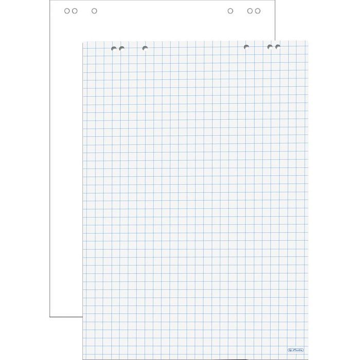 Herlitz FlipchartPapier 10834141, kariert / blanko, 68 x 99 cm, 5 x 20
