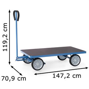 Produktbild für Handwagen Fetra 4002V, mit Plattform