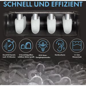 Produktbild für Eiswürfelmaschine Clatronic EWB 3798, Kunststoff