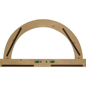 Wissner Halbkreiswinkelmesser für Wandtafel, magnetisch, 180 Grad, aus  Holz, 50 cm Länge – Böttcher AG