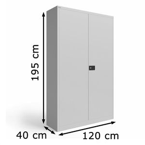 Produktbild für Aktenschrank Bisley E782B124S, aus Metall