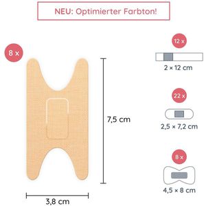 Produktbild für Pflaster Flexeo Mix Textil Pflasterset, 50 Strips