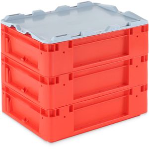 Produktbild für Eurobox Alpha-Paletten Silverline, rot, 10 Liter