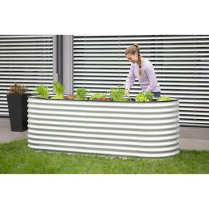 Produktbild für Hochbeet Westmann Grow Faster Oval, aus Stahl