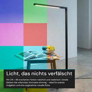 Produktbild für Stehlampe Luxula LX700136, LED, schwarz, 194 cm