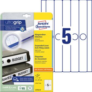 Rückenschilder Zweckform L4756-25, weiß