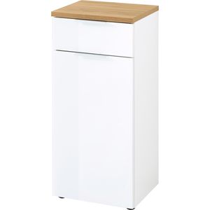 Produktbild für Badschrank Germania Pescara, 2751-513, mit 4 Füßen, weiß/eiche