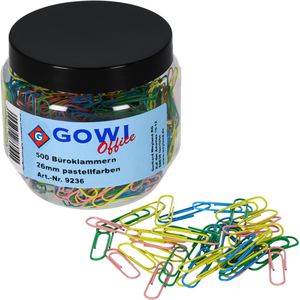 Büroklammern GOWI-Office pastell, 26mm