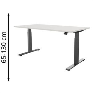 Produktbild für Schreibtisch fm-Büromöbel fouraction weiß / anthrazit