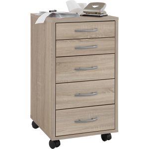 Produktbild für Rollcontainer FMD-Möbel Freddy, 336-001, aus Holz, eiche