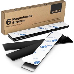 Produktbild für Magnetschilder Gauder MTS-150x25x2-3M-6pc